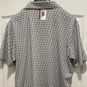 ☀️ Rhoback California Republic Patterned Shirt, Golf Polo ⛳️